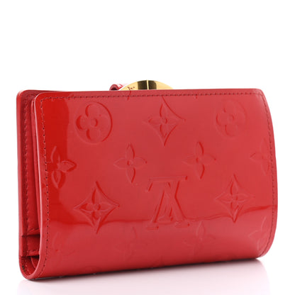 Louis Vuitton Vernis French Purse Wallet Red 3 of 7