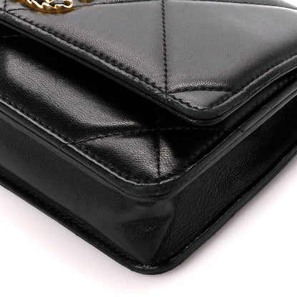Chanel Lambskin Quilted Chanel 19 Wallet On Chain WOC Black 11 of 11