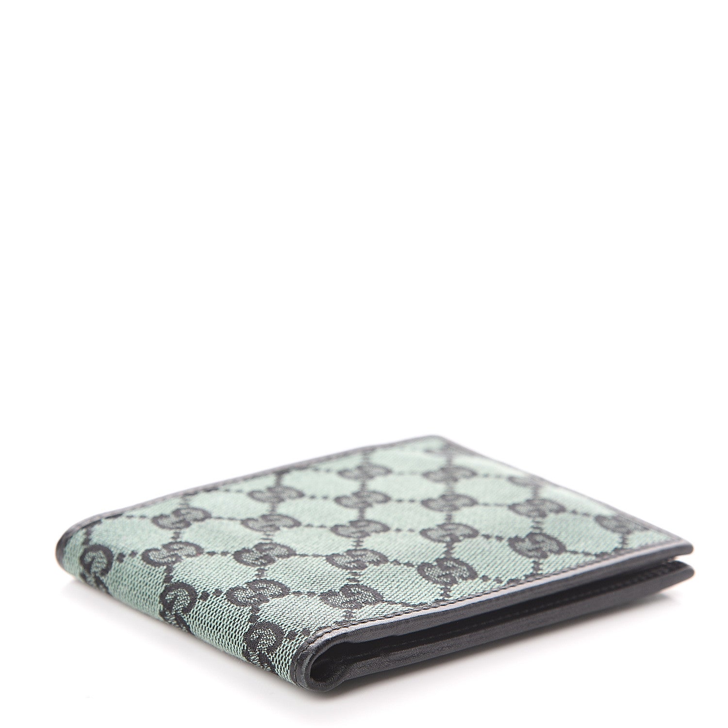 Gucci Monogram Mens Bi-Fold Wallet Green 3 of 6