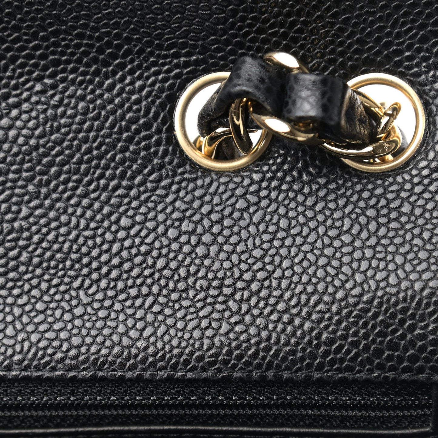 Caviar Quilted Jumbo Single Flap Black