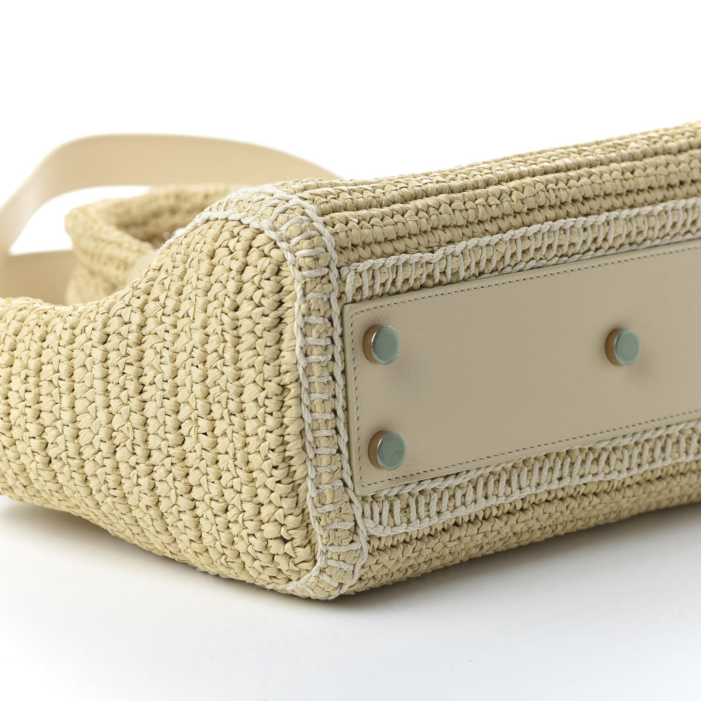 Raffia Baby Monogram Downtown Cabas Naturale