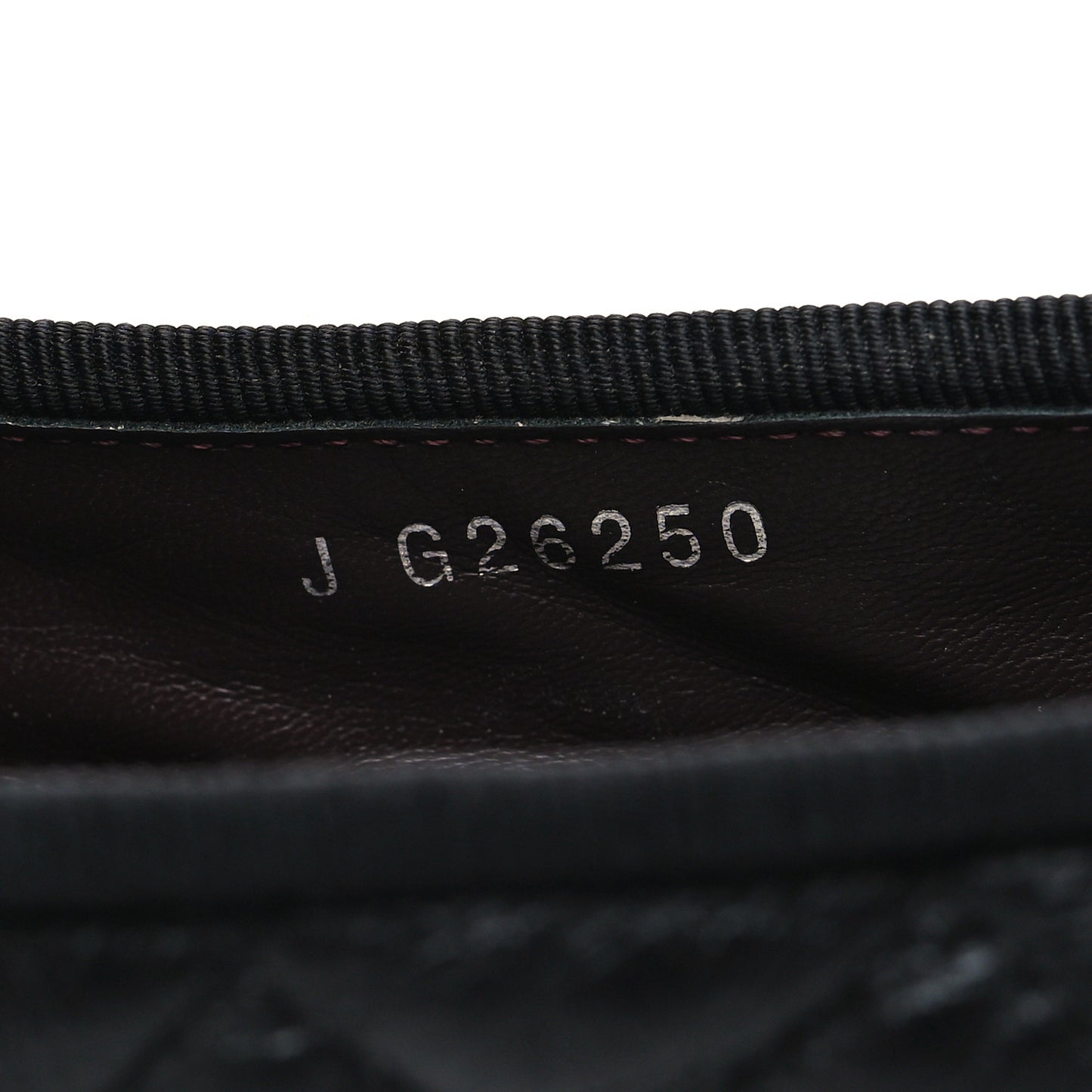 Aged Calfskin Quilted Cap Toe Ballerina Flats 35.5 Black