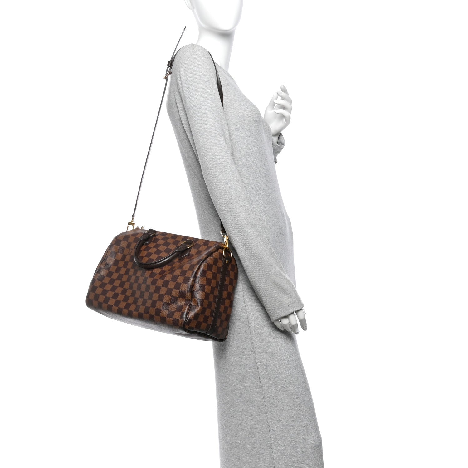 Louis Vuitton Damier Ebene Speedy Bandouliere 30 2 of 12
