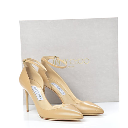 Jimmy Choo Nappa Lucy 100 Pumps 39.5 Beige 10 of 10