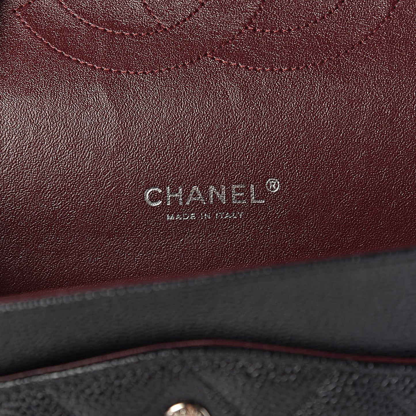 Caviar Quilted Maxi Double Flap Black