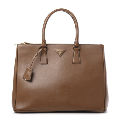 Prada Saffiano Large Galleria Double Zip Tote Cannella 1 of 9
