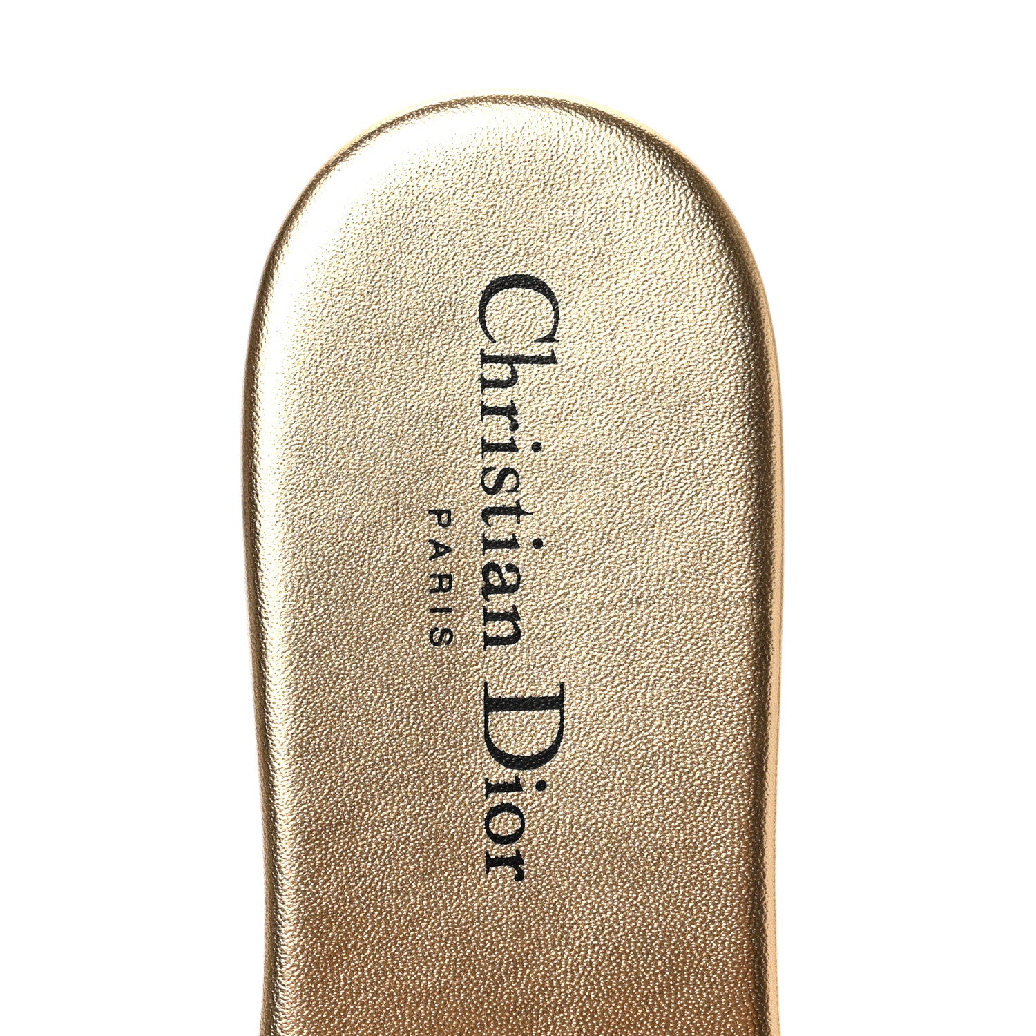 Christian Dior Canvas Lurex Embroidered Dway Flat Slide Sandals 38 Platinum 7 of 8
