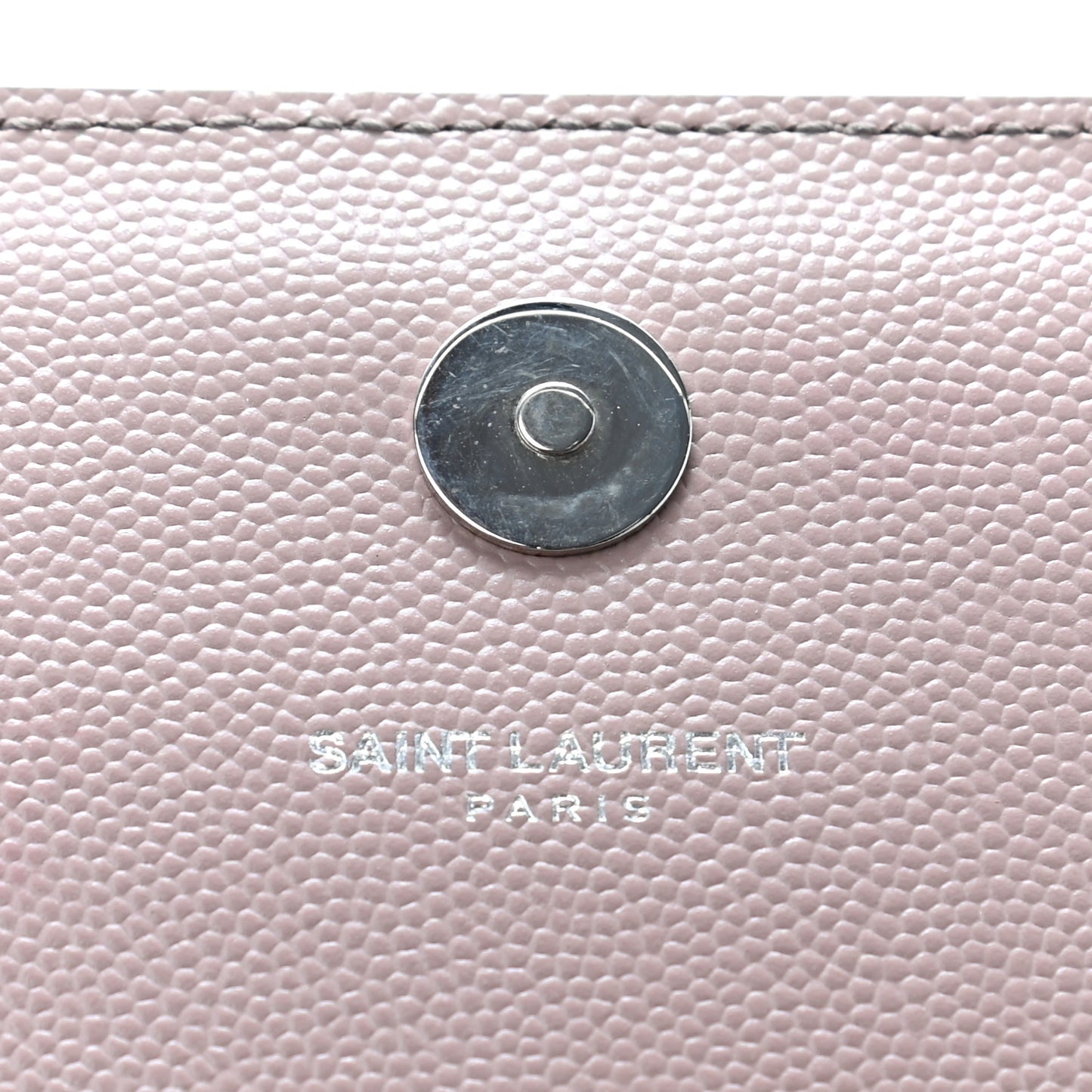 Grain De Poudre Classic Kate Monogram Clutch Pale Pink