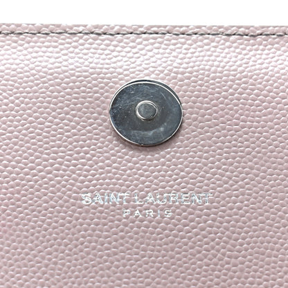 Saint Laurent Grain De Poudre Classic Kate Monogram Clutch Pale Pink 6 of 11