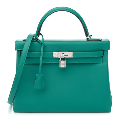 Hermes Evercolor Verso Kelly Retourne 32 Vert Verone Bleu Du Nord 1 of 11