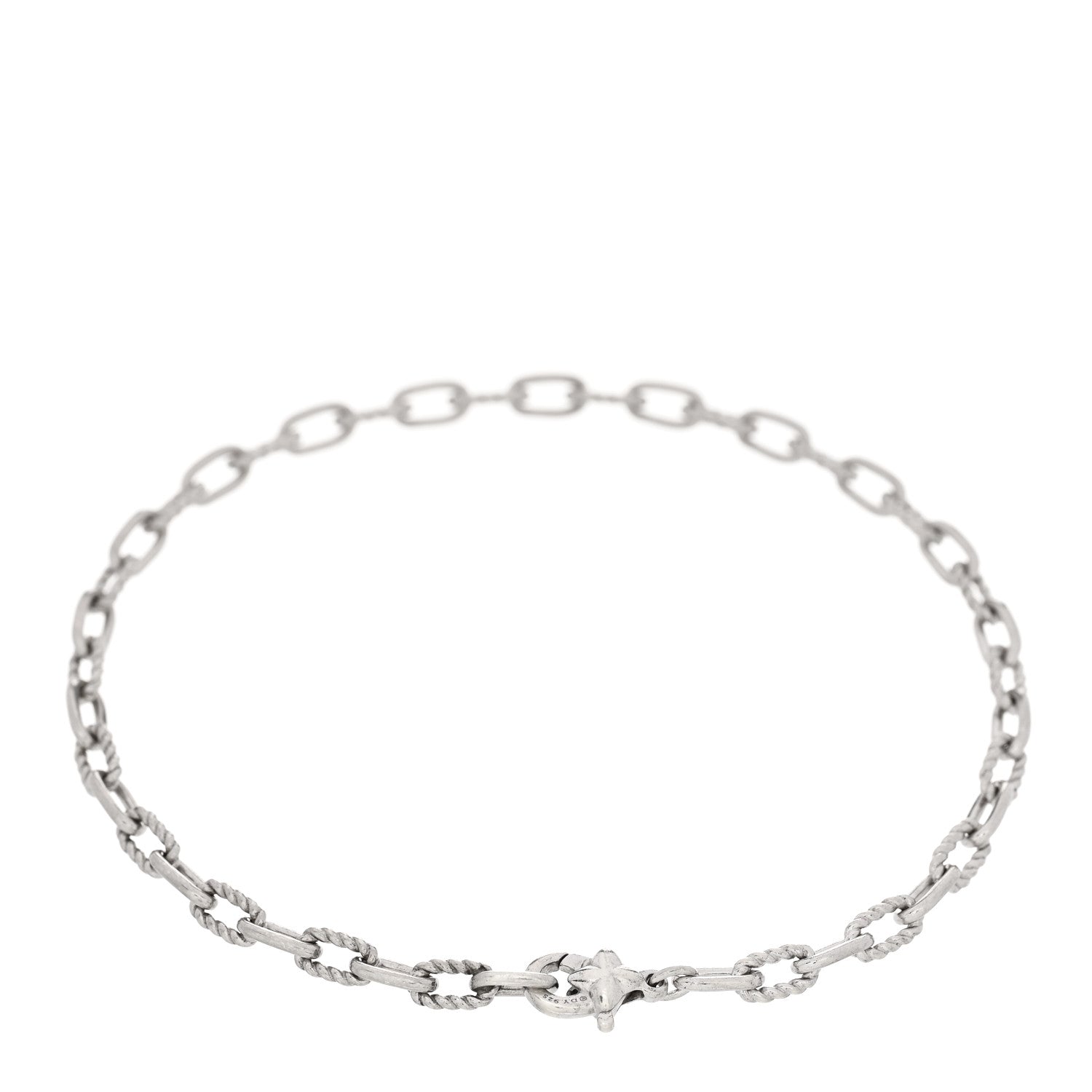 David Yurman Sterling Silver 3mm Madison Chain Bracelet 2 of 3