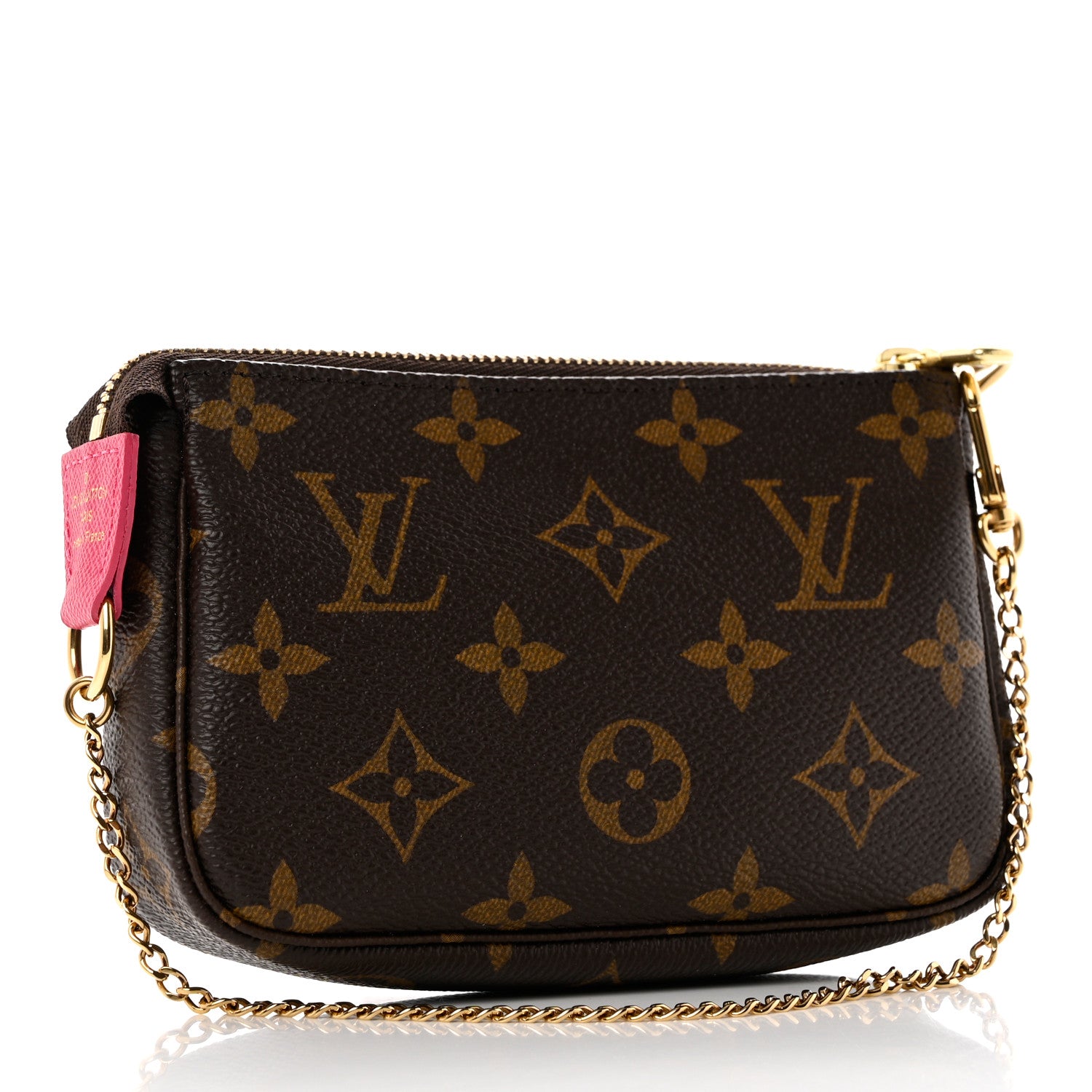 Louis Vuitton Monogram 2019 Christmas Animation Mini Courchevel Pochette Accessories Fuchsia 3 of 7