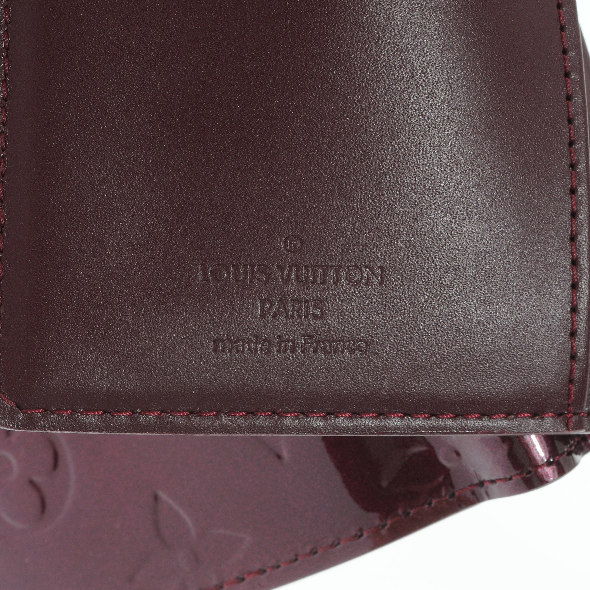 Louis Vuitton Vernis French Purse Wallet Rouge Fauviste 5 of 6