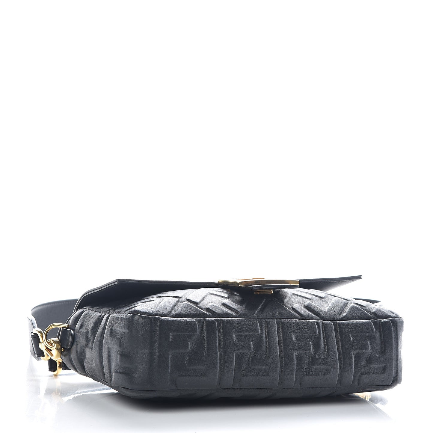 Nappa FF 1974 Embossed Baguette Black