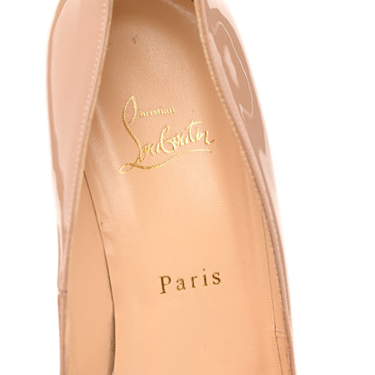 Christian Louboutin Patent Ron Ron Zeppa 80 Wedges 41 Nude 7 of 7