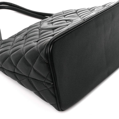 Chanel Caviar Quilted Medallion Tote Black 9 of 10