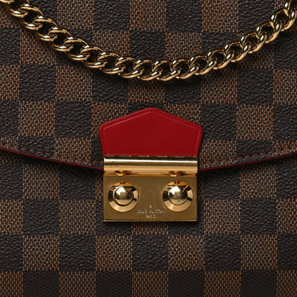 Louis Vuitton Damier Ebene Caissa Clutch Cherry 7 of 9
