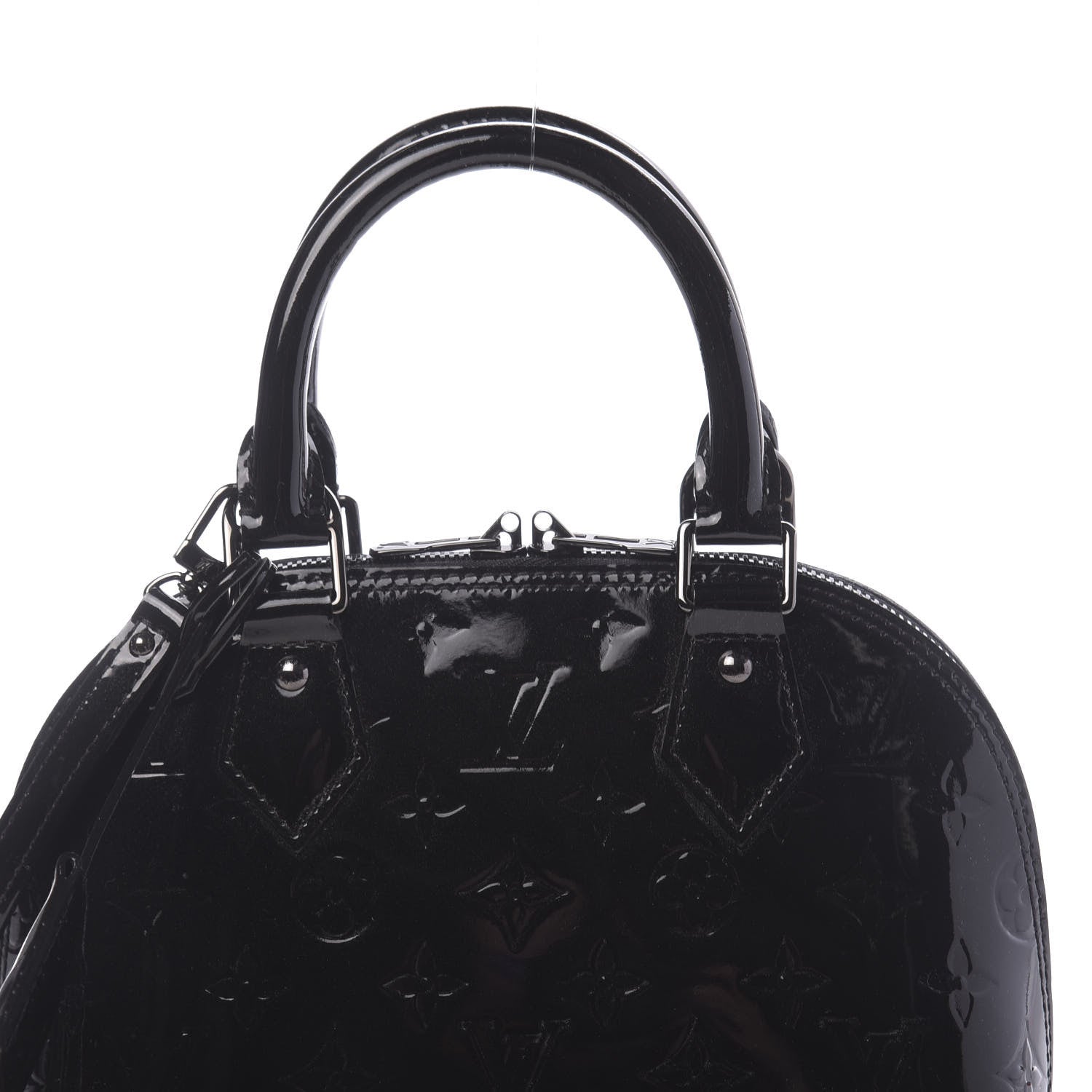 Louis Vuitton Vernis Alma BB Noir Magnetique 9 of 9