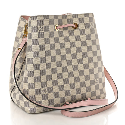 Louis Vuitton Damier Azur Neonoe MM Eau De Rose 2 of 12