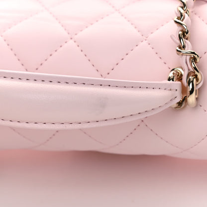 Chanel Lambskin Quilted Mini Top Handle Rectangular Flap Light Pink 11 of 13