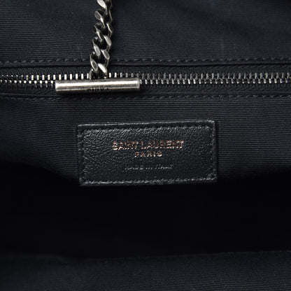 Saint Laurent Vintage Calfskin Chevron Monogram Medium Nolita Olive Green 6 of 11