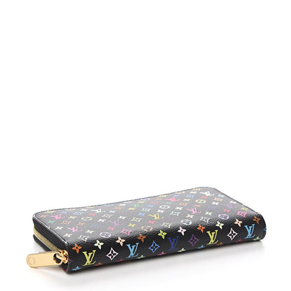 Louis Vuitton Monogram Multicolor Zippy Wallet Black Grenade 3 of 7