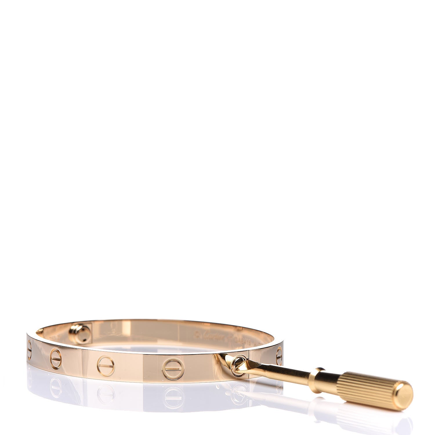 Cartier 18K Yellow Gold LOVE Bracelet 17 4 of 7