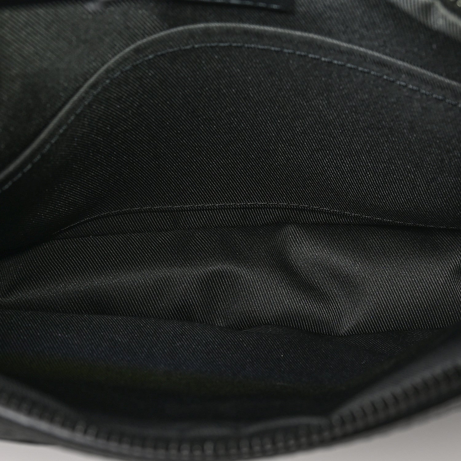 Louis Vuitton Calfskin Monogram Shadow Trio Messenger Black 5 of 10