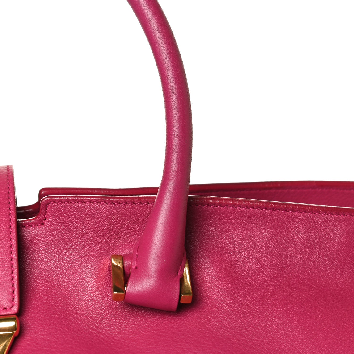 Saint Laurent Calfskin Medium Classic Y Cabas Fuchsia 31 of 34