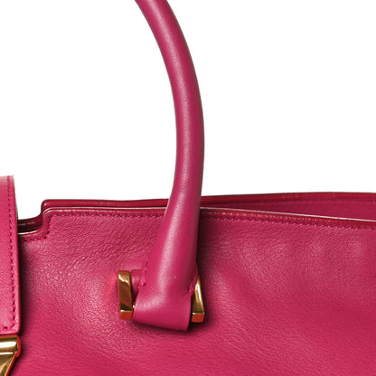 Saint Laurent Calfskin Medium Classic Y Cabas Fuchsia 31 of 34