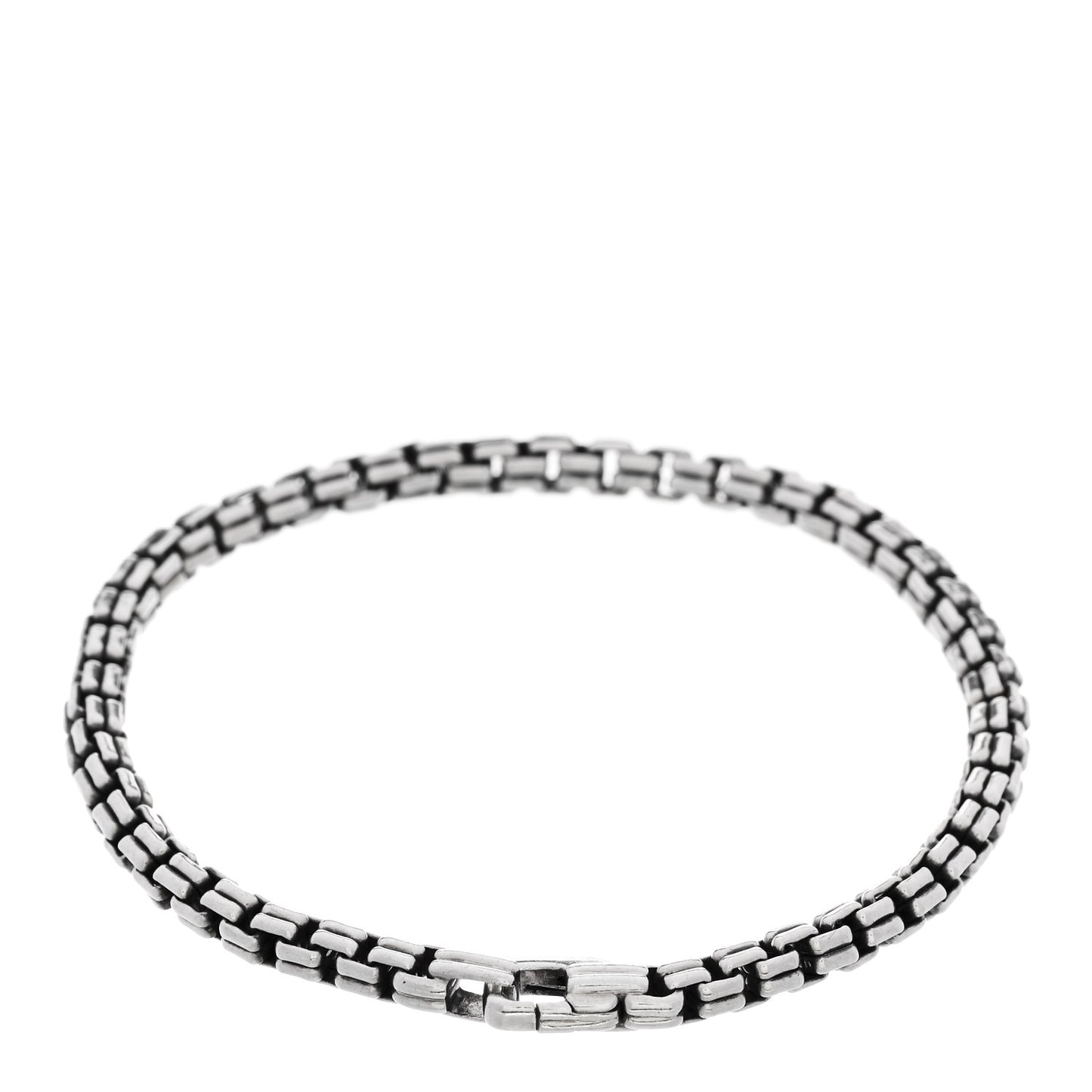 Sterling Silver 4mm Double Box Chain Bracelet
