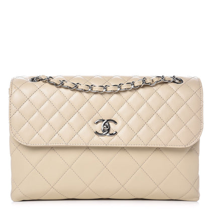 Chanel Calfskin Quilted In the Business Flap Bag Beige Clair 1 of 9
