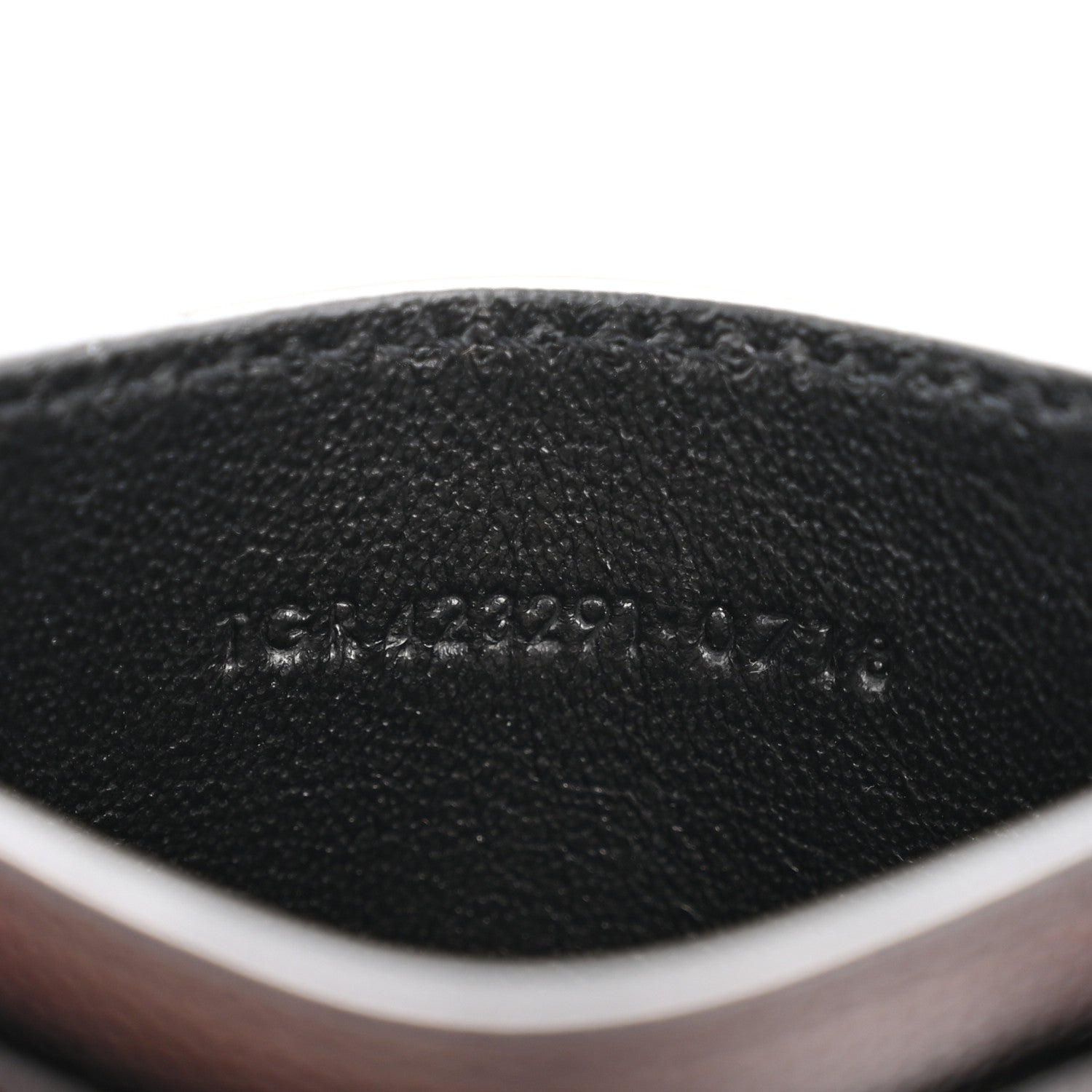 Saint Laurent Grain De Poudre Matelasse Chevron Monogram Credit Card Case Black 7 of 10