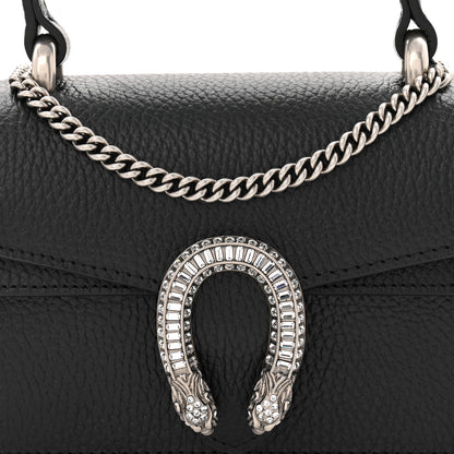 Gucci Dollar Calfskin Crystal Mini Dionysus Top Handle Bag Black Crystal 7 of 10