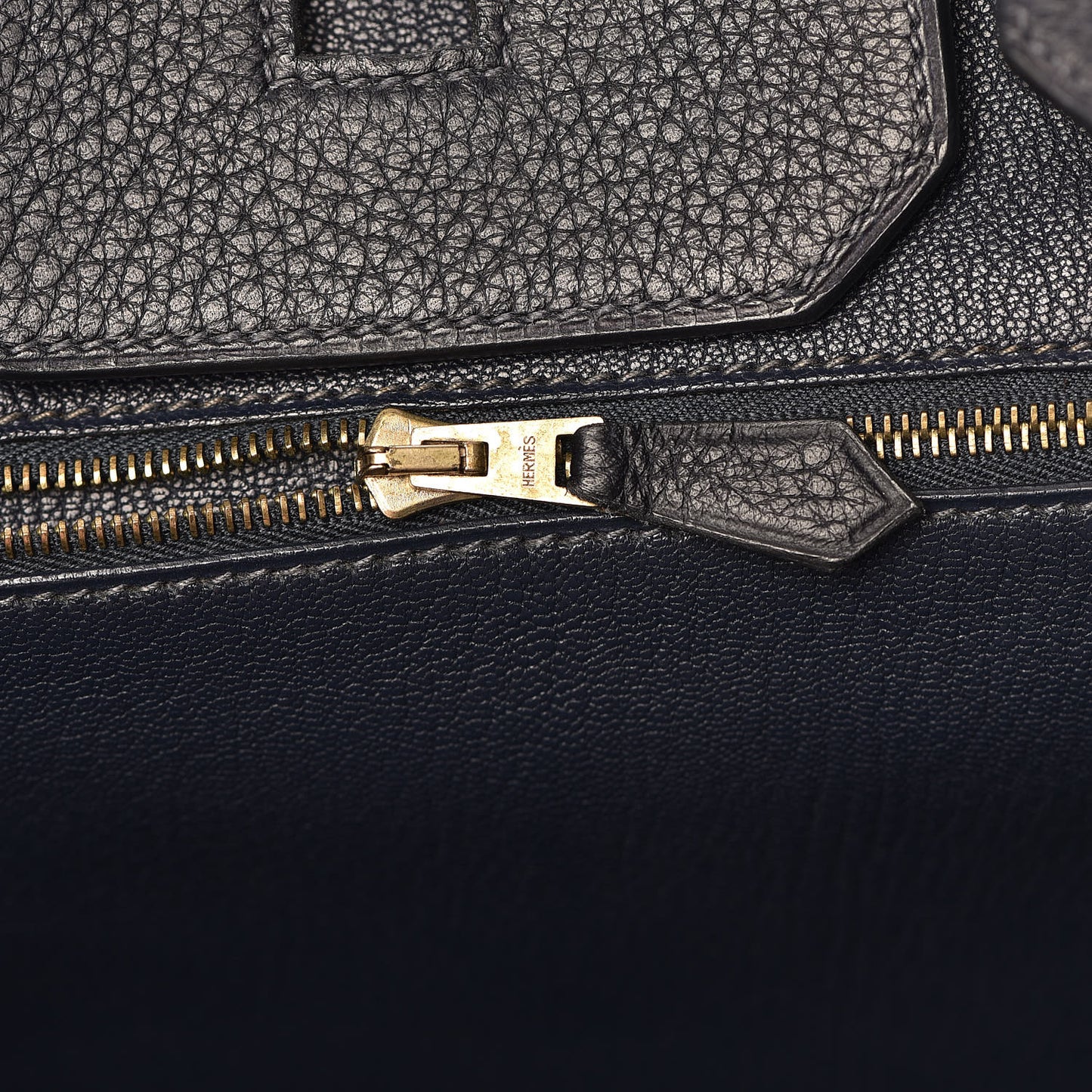 Taurillon Clemence Birkin 35 Bleu Indigo