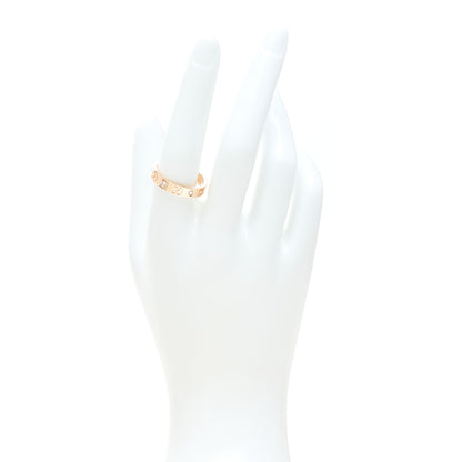 Gucci 18K Rose Gold Diamond Icon Band Ring 58 8.5 2 of 9