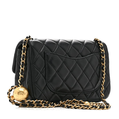 Chanel Lambskin Quilted Mini Rectangular Pearl Crush Flap Black 3 of 10