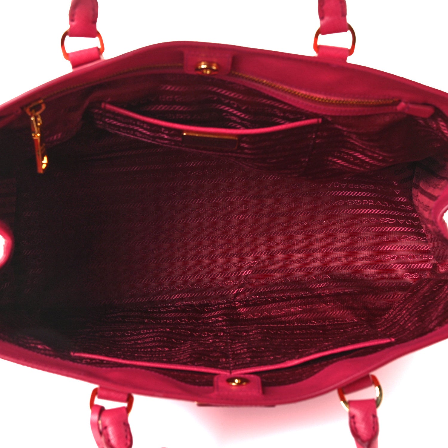 Prada Saffiano Lux Large Tote Peonia 5 of 12