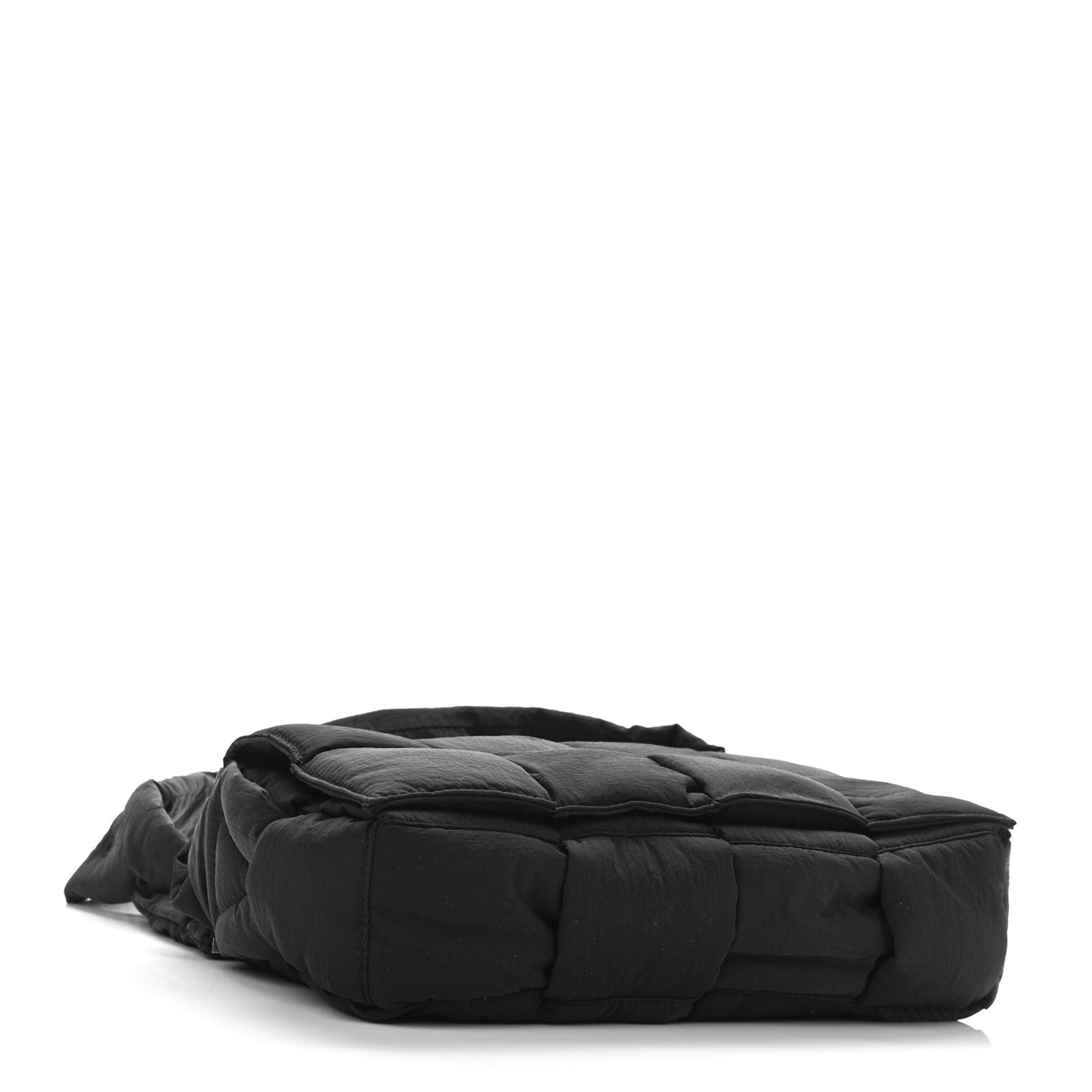 Nylon Intrecciato Padded Tech Cassette Bag Black