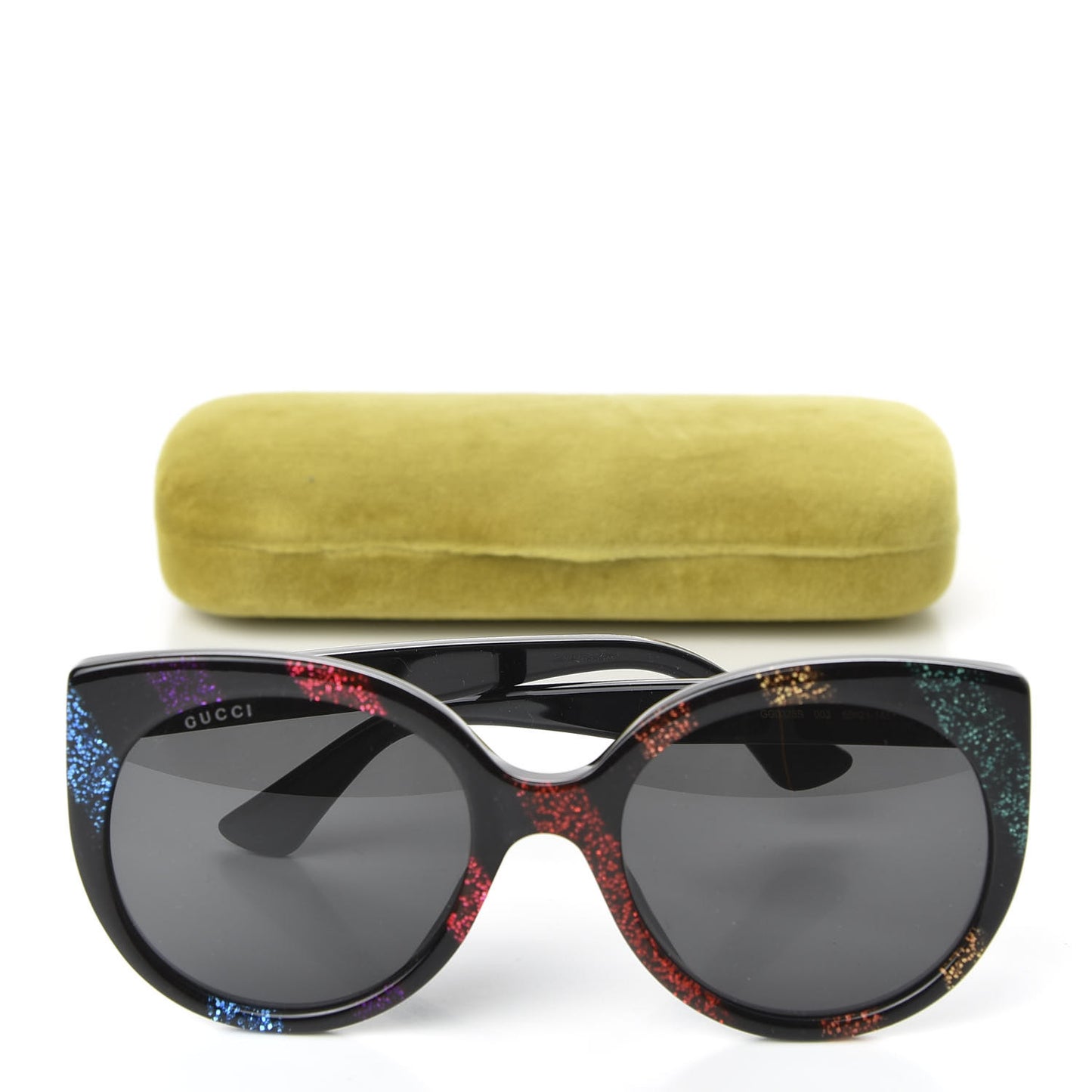 Cat Eye Glitter Sunglasses GG 0325S Black