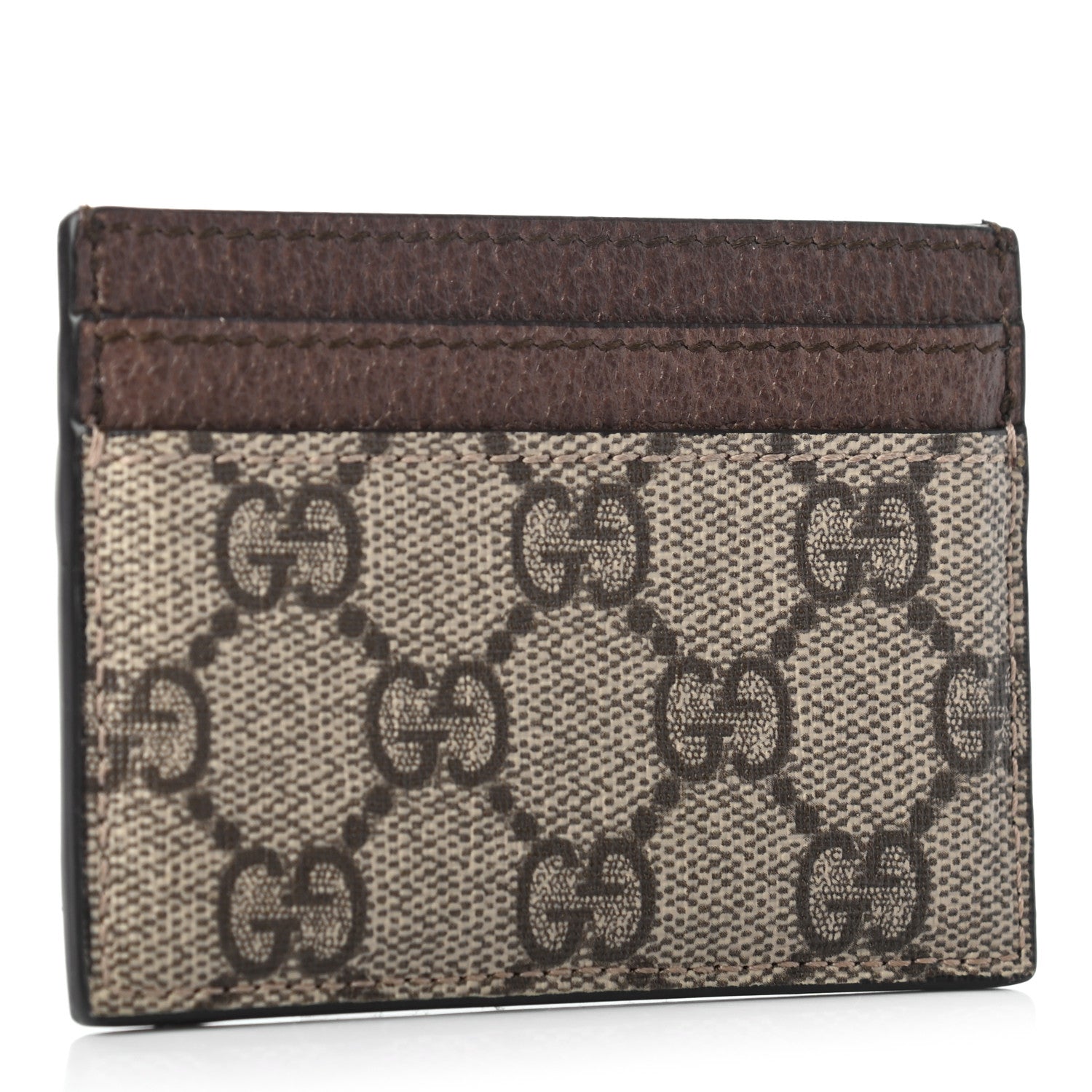 Gucci GG Supreme Monogram Ophidia Card Holder Brown 3 of 6
