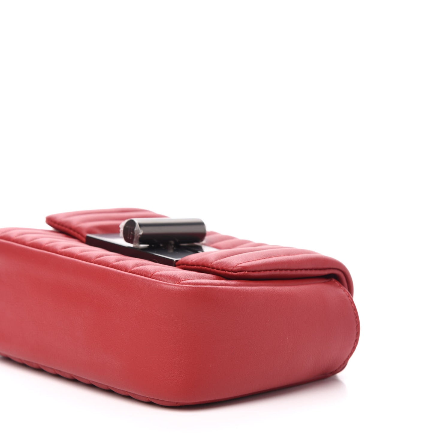 Calfskin Quilted Small Natalia Shoulder Bag Fire