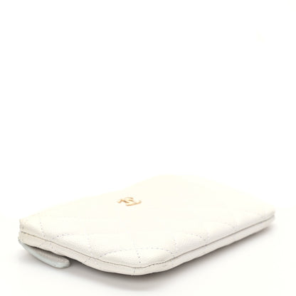 Chanel Caviar Quilted Small Cosmetic Case White 4 of 7