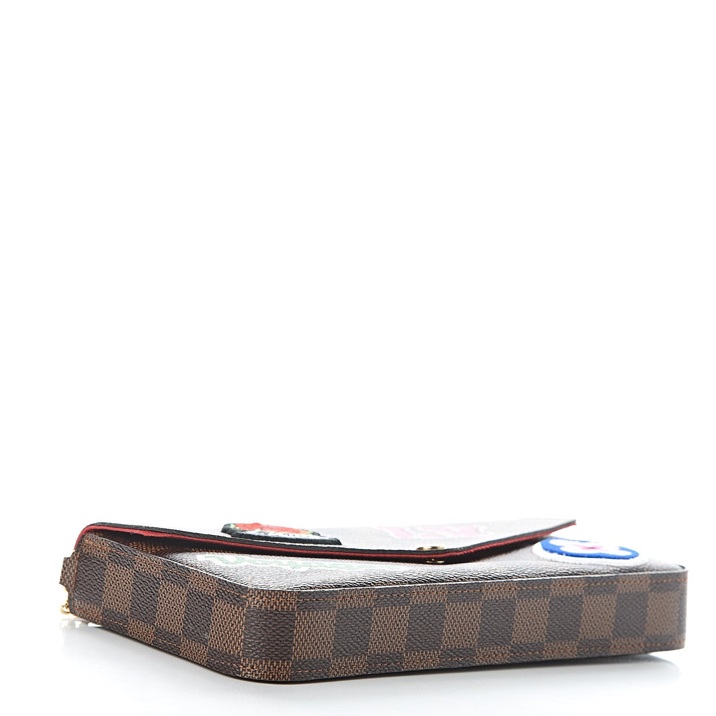 Damier Ebene LV Stories Pochette Felicie Chain Wallet