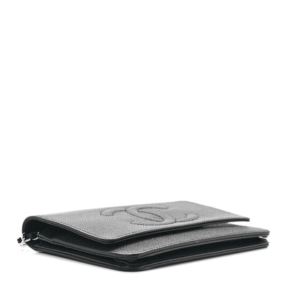 Chanel Caviar Timeless CC Wallet On Chain WOC Black 4 of 12