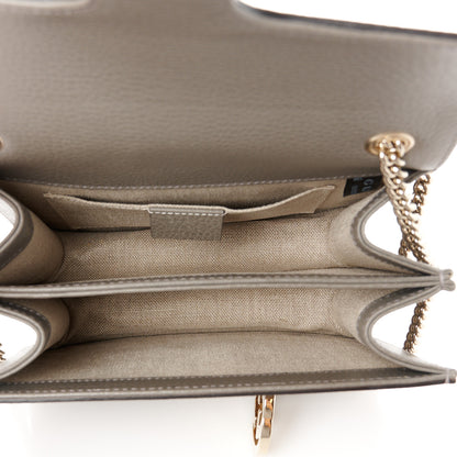 Gucci Dollar Calfskin Small Interlocking G Shoulder Bag Loess 5 of 11