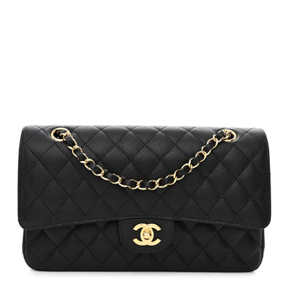 Chanel Caviar Quilted Medium Double Flap Black 1 of 12