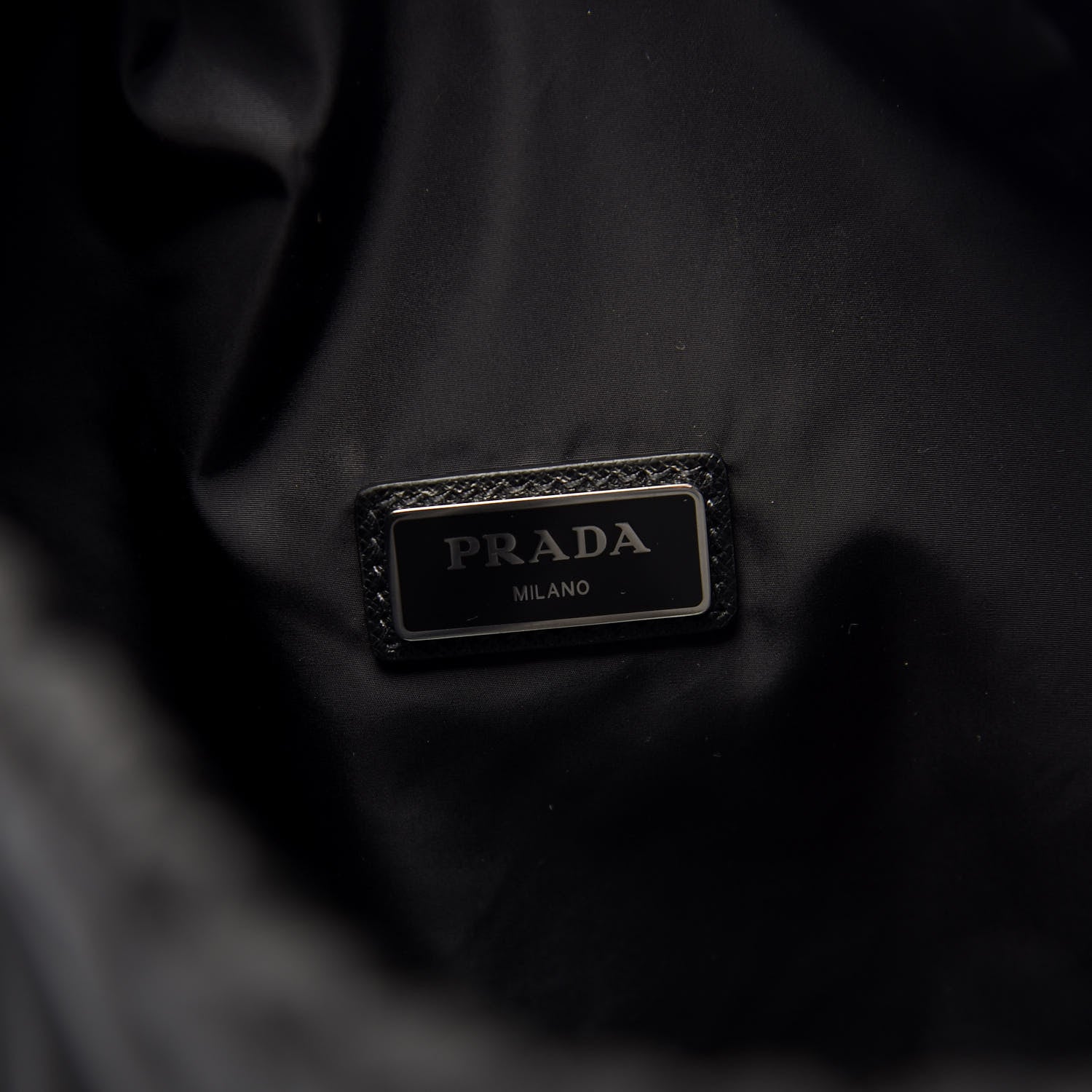 Prada X UNIVERSAL STUDIOS Tessuto Nylon Saffiano Frankenstein Drawstring Backpack Black 8 of 9