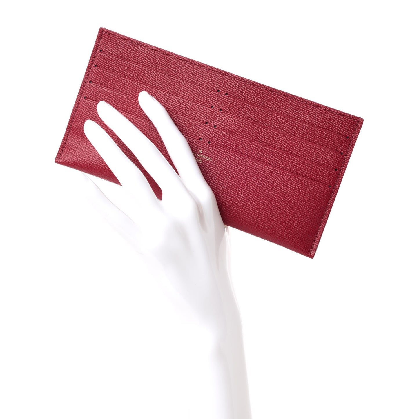 Calfskin Felicie Card Holder Insert Fuchsia