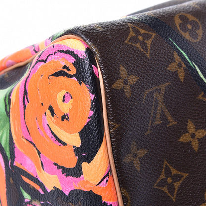 Louis Vuitton Monogram Roses Speedy 30 9 of 14